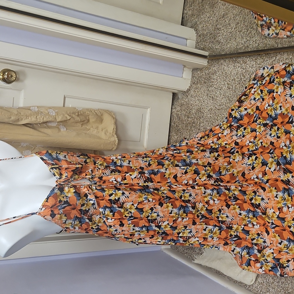 Free people fall maxi down dress